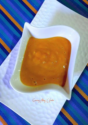Una foto de Aderezo de mango para ensaladas
