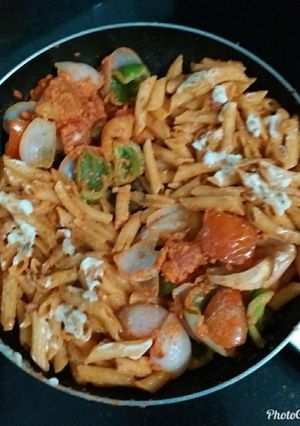 A picture of Tandoori pasta.