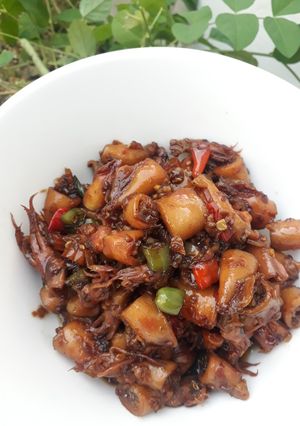 Foto resep Cumi Asin Tumis Kecap
