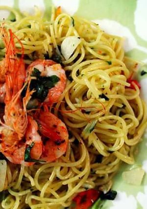 Foto resep Aglio Olio Spaghetti