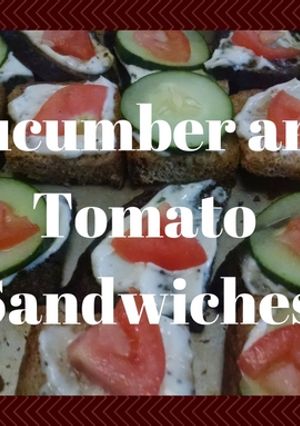 A picture of Cucumber and Tomato Sandwiches.