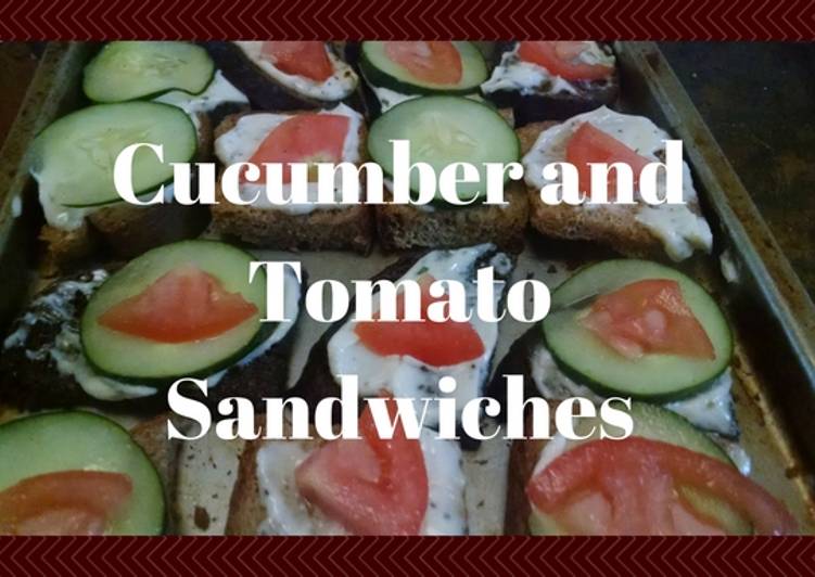 Cucumber and Tomato Sandwiches