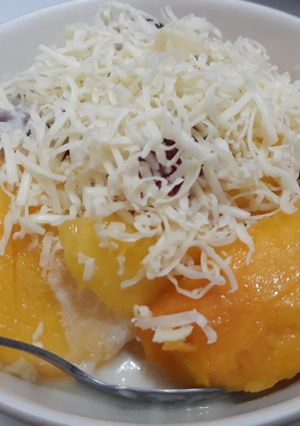 Foto resep Salad buah mangga simple