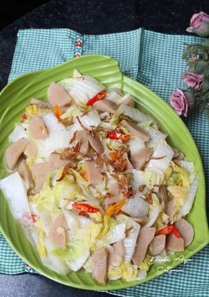 Foto resep Tumis Sawi Putih Bakso