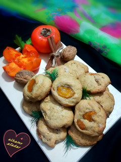 عکسی از دستور کوکی خرمالو الهام پز
