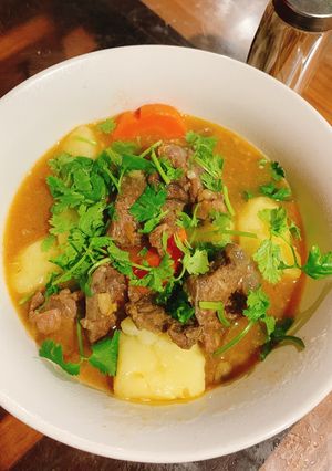 Hình của món Bò sốt vang.