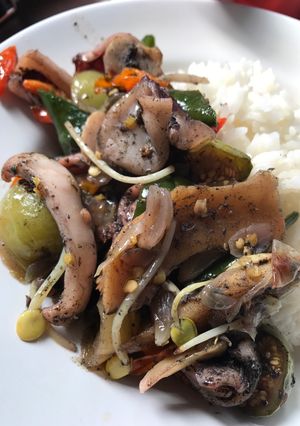 Foto resep Cumi hitam cabe hijau