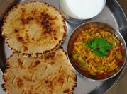 A picture of authentic gujarati thali