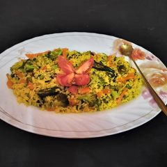Broccoli leek pulao A picture of Broccoli leek pulao.