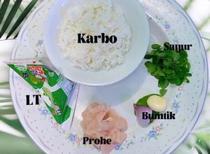 Foto resep Resep Mpasi Bubur Ayam Santan Daun Kelor