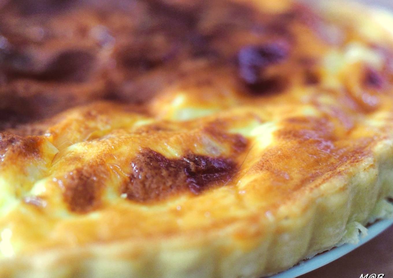 Quiche lardons et dés de jambon au Cook Expert