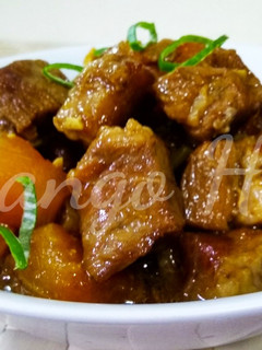 鳳梨燒梅花肉 的食譜成品照片