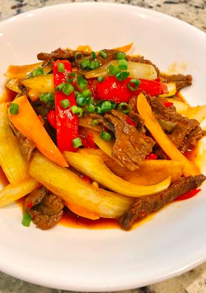 Hình của món Thịt Bò Xào Đơn Giản.