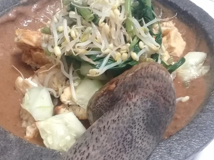 Cara Mudah Menyiapkan Resep Rujak Sayur / Rujak Petis Khas Jawa Timur yang Uenak Anti Ribet, Menggugah Selera