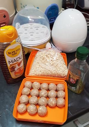 Foto resep Protein ball 4 bahan, no baked, no cooked
