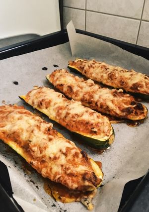 Cukkini csónak recept fotója