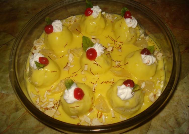 Steps to Make Super Quick Homemade Pineapple stuffed pineapple ball payasum