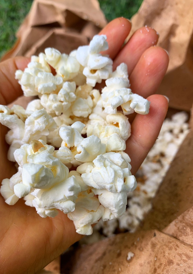 Una foto de Pochoclos dulces al microondas !