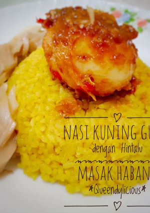 Foto resep Nasi Kuning Gurih dengan Hintalu Masak Habang