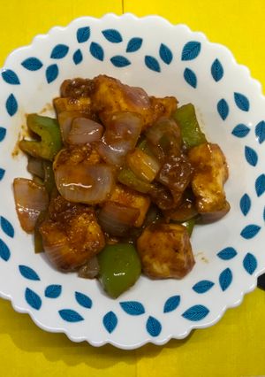 A picture of Chilli paneer.