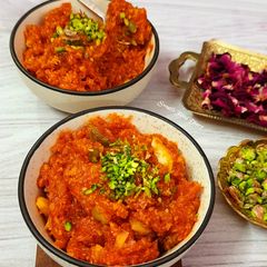 Gajar Ka Halwa / Carrot Halwa A picture of Gajar Ka Halwa / Carrot Halwa.