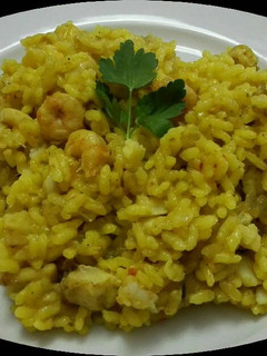 Una foto de Arroz de bacalao
