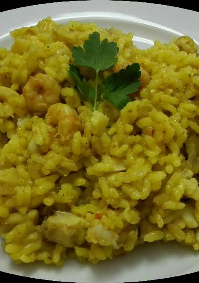 Una foto de Arroz de bacalao