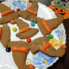 🎃Spooky Chocolate Cinnamon Witches’ Hat Cookies"-レシピのメイン写真