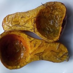 A picture of Roasted Butternut for breakfast.