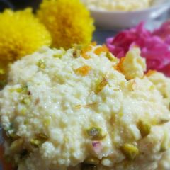 Paneer Custard Kalakand A picture of Paneer Custard Kalakand.