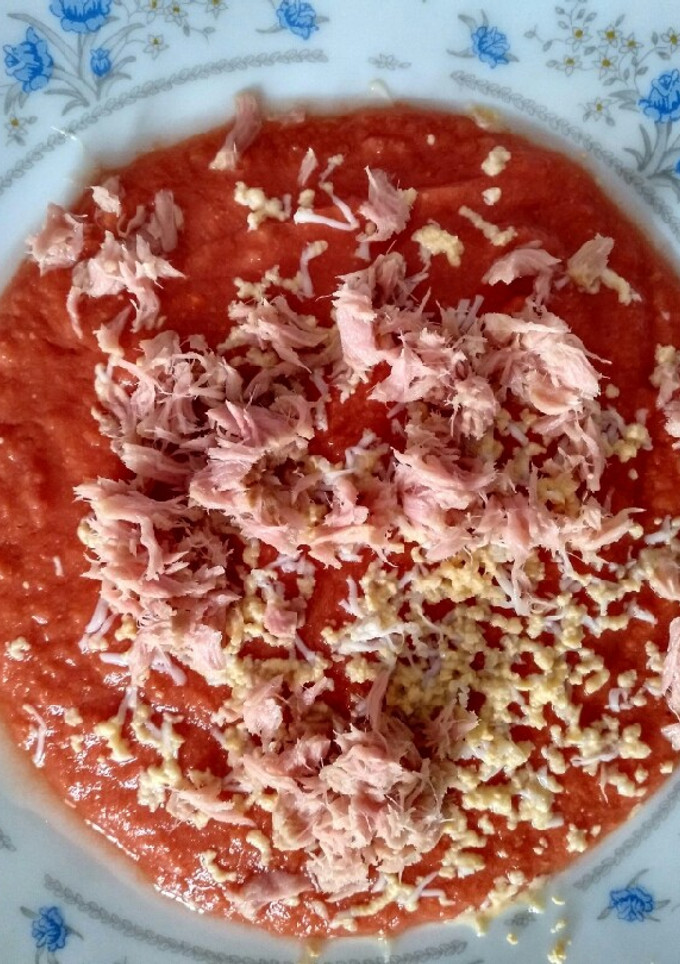 Una foto de Porra (salmorejo y también pizporrete)