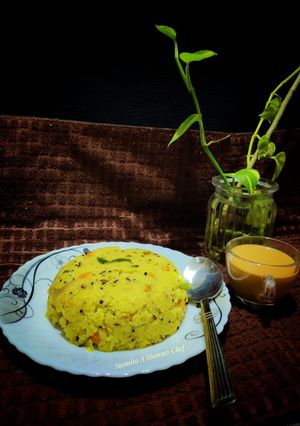 A picture of Vegetable masala upma.