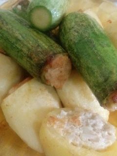 صورة لوصفة كورجيت و بطاطا محشية