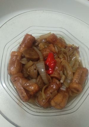Foto resep Sosis dan Bakso Saos Lada Hitam