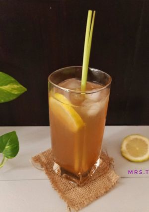 Foto resep Es Teh Lemon Serai Jahe