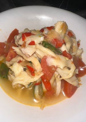 Foto resep Tumis jamur tiram cabai tomat