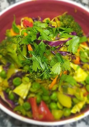 Una foto de Vegetales especiados