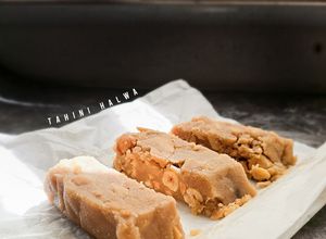 Gambar Tahini Halwa/Halva - Sesame Paste and Honey Candy