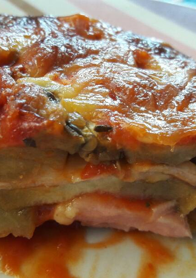 Una foto de Pastel de Berenjena