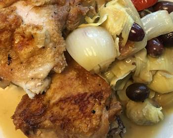 The New Way Serving Recipe Braised Chicken With Artichokes and Olives Home Style