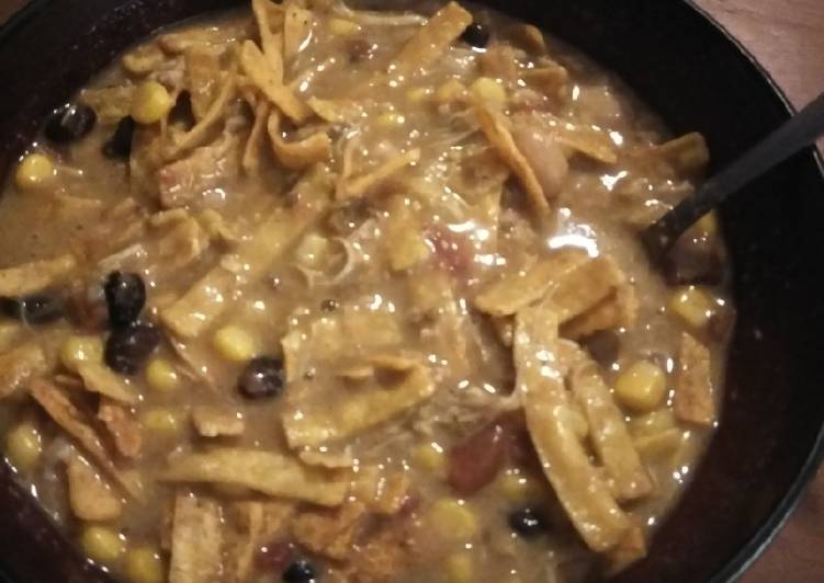 Recipe of Super Quick Homemade Chicken tortilla soup