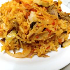 A picture of Concoction rice with smooky panla.