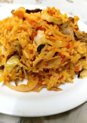 A picture of Concoction rice with smooky panla.