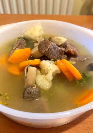 Foto resep Sup daging ceria