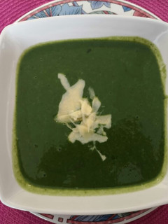 Una foto de Crema de espinacas