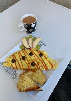 A picture of Mexican omelet 😍.