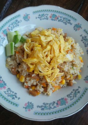 Foto resep Nasi goreng sosis sayur untuk anak