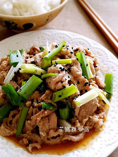 蔥燒肉片 的食譜成品照片