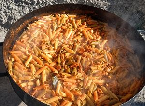 Una foto de Ragú de Cerdo con Mostacholes