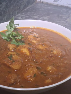 A picture of Elephant Yam ki subji.